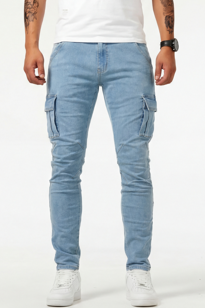 Cargodenim | Elastische Cargo-Jeans für Herren