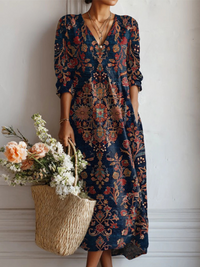 Alessia™ | Maxikleid mit Ornamentprint
