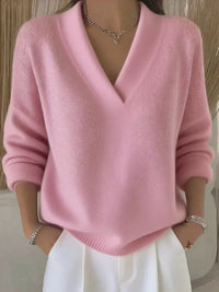 Vivelle™ | Lockerer Pullover mit tiefem V-Ausschnitt