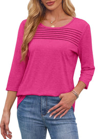 Faltenspiel | Elegantes 3/4-Arm Top