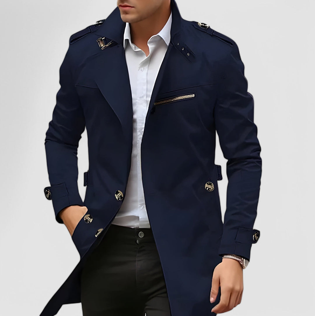 Machtvoll | Eleganter Mantel im Military-Stil