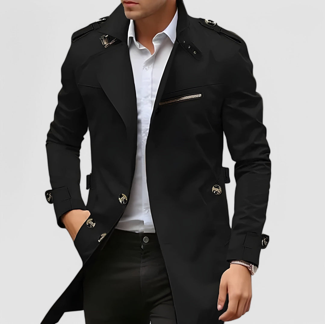 Machtvoll | Eleganter Mantel im Military-Stil