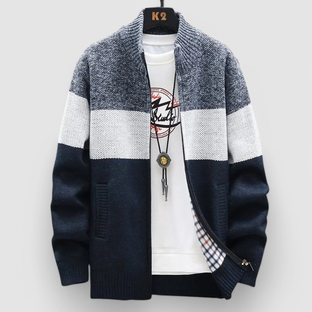 Strickwärme | Klassischer Zip-Cardigan