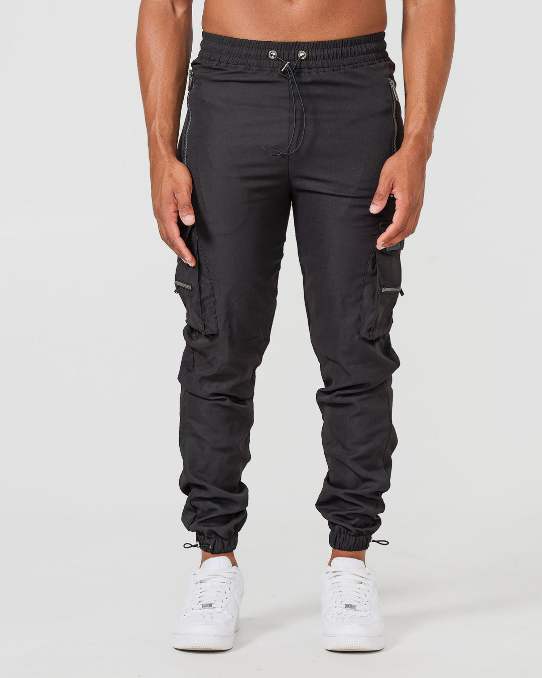 Cargoschwarz | Schwarze Cargo-Hose
