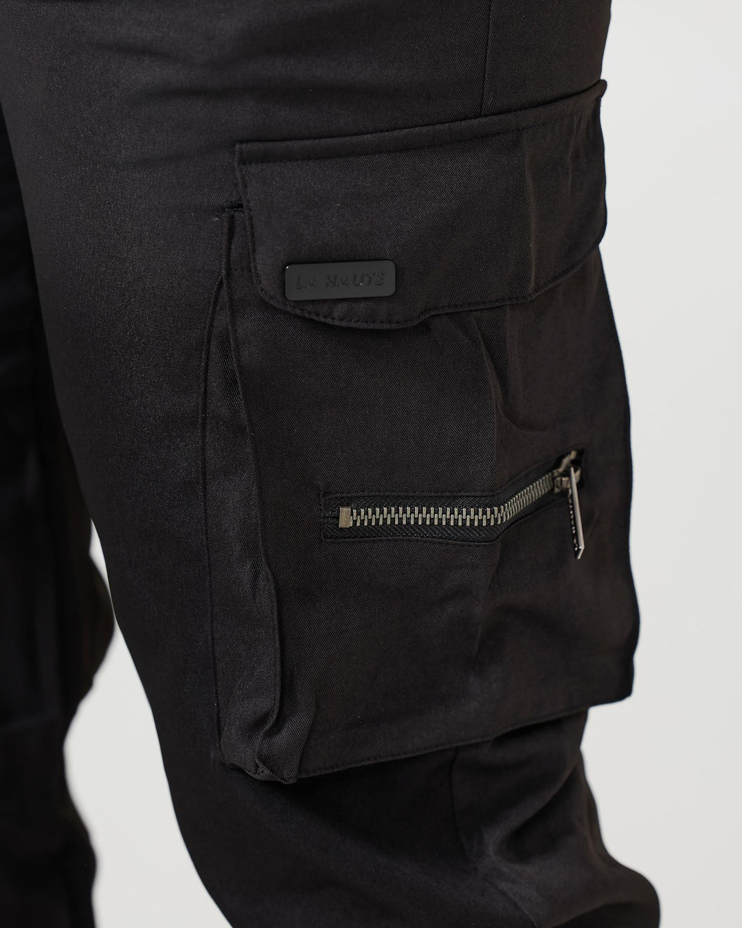 Cargoschwarz | Schwarze Cargo-Hose
