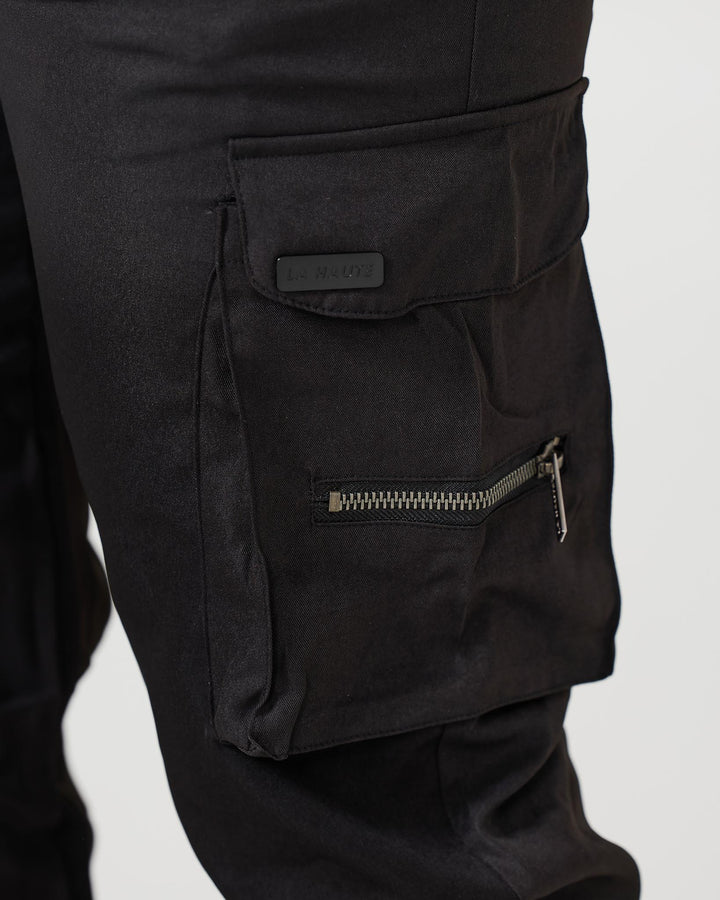 Cargoschwarz | Schwarze Cargo-Hose