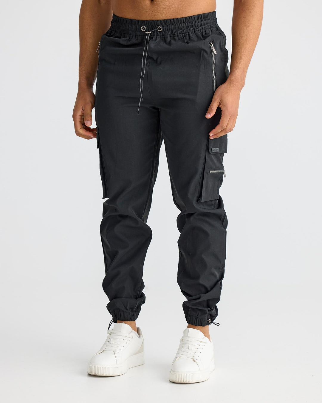 Cargoschwarz | Schwarze Cargo-Hose