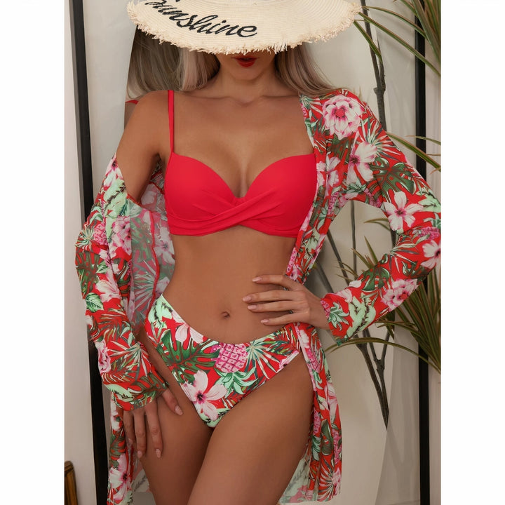 Meereszauber | Bikini-Set mit Kimono