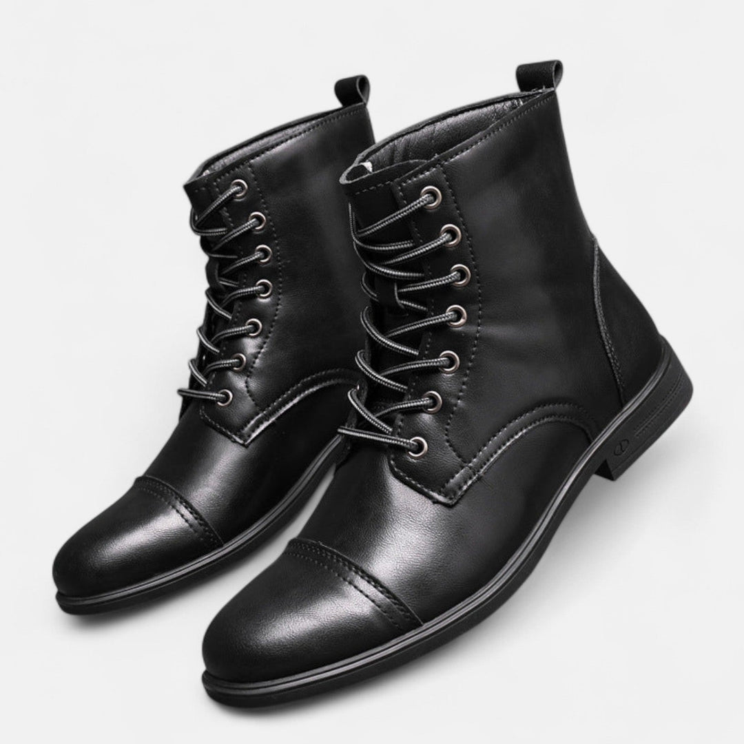 Martinostiefel | Elegante Herrenstiefel aus Kunstleder