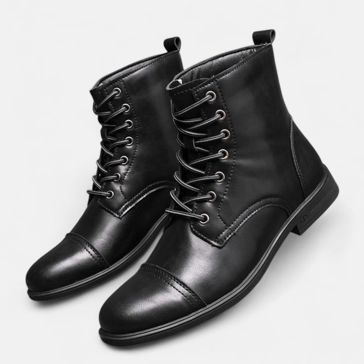 Martinostiefel | Elegante Herrenstiefel aus Kunstleder
