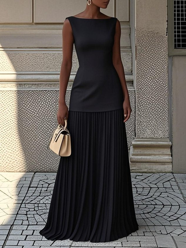 Lumira | Leichtes Plissee-Maxikleid