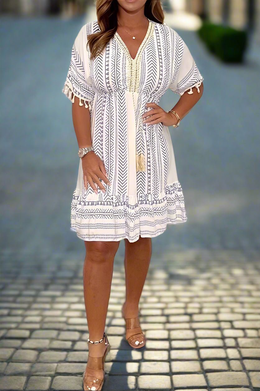 Musterspiel | Schickes bedrucktes Kleid