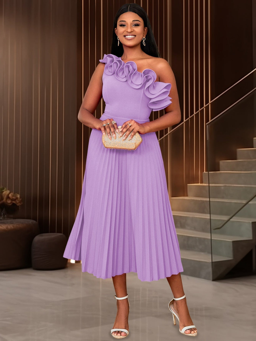 Adicouture | Asymmetrisches Ein-Schulter-Abendkleid