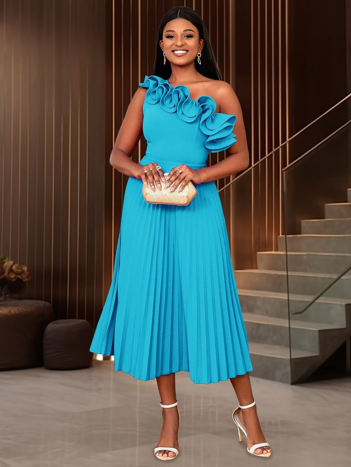 Adicouture | Asymmetrisches Ein-Schulter-Abendkleid