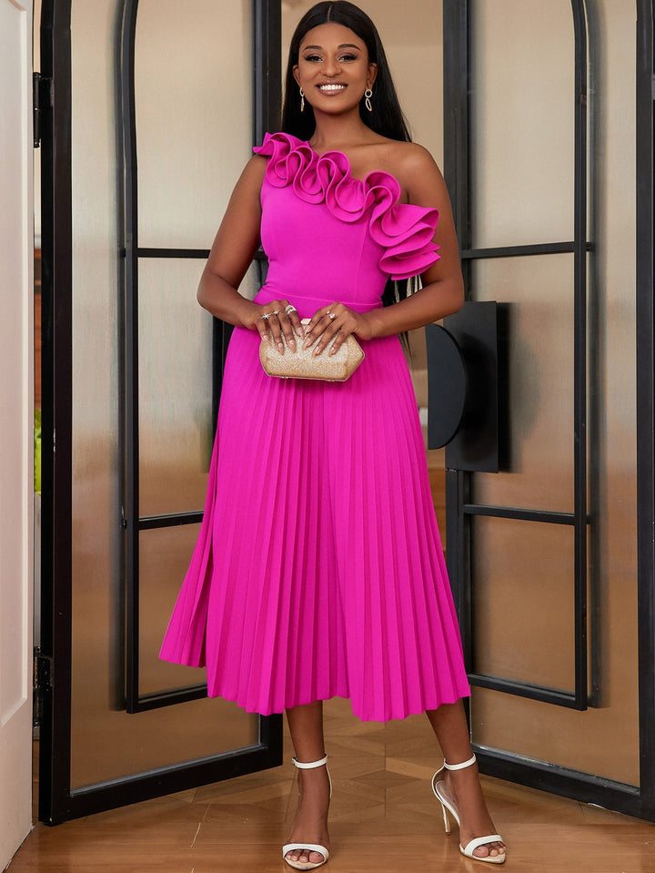 Adicouture | Asymmetrisches Ein-Schulter-Abendkleid