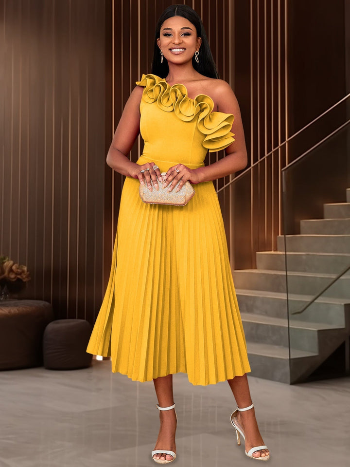 Adicouture | Asymmetrisches Ein-Schulter-Abendkleid