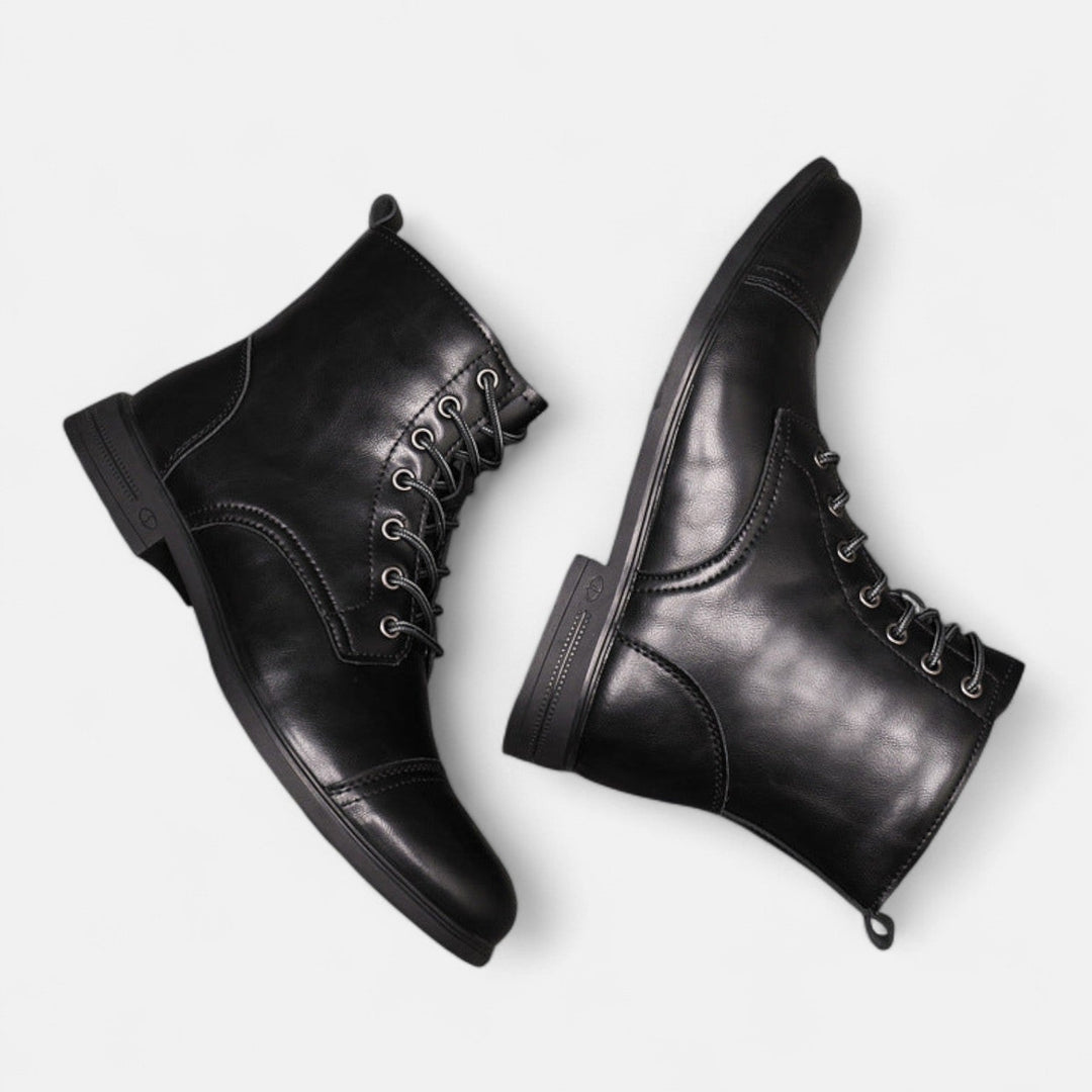Martinostiefel | Elegante Herrenstiefel aus Kunstleder
