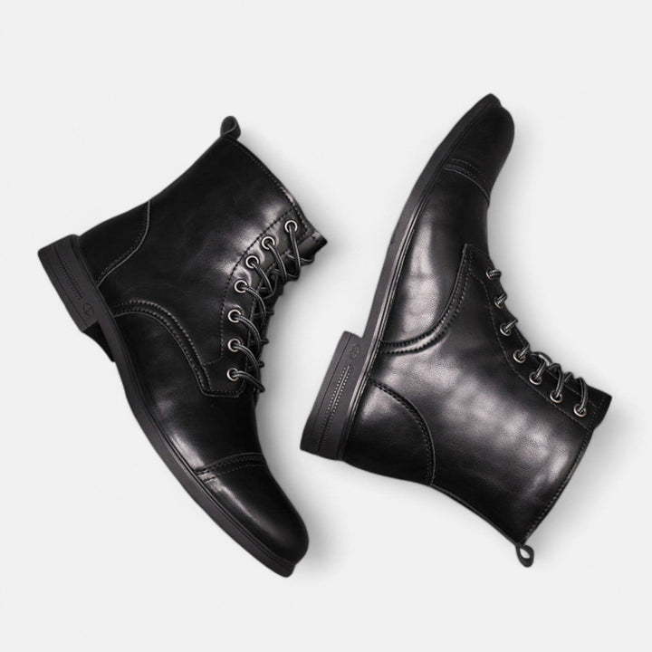 Martinostiefel | Elegante Herrenstiefel aus Kunstleder