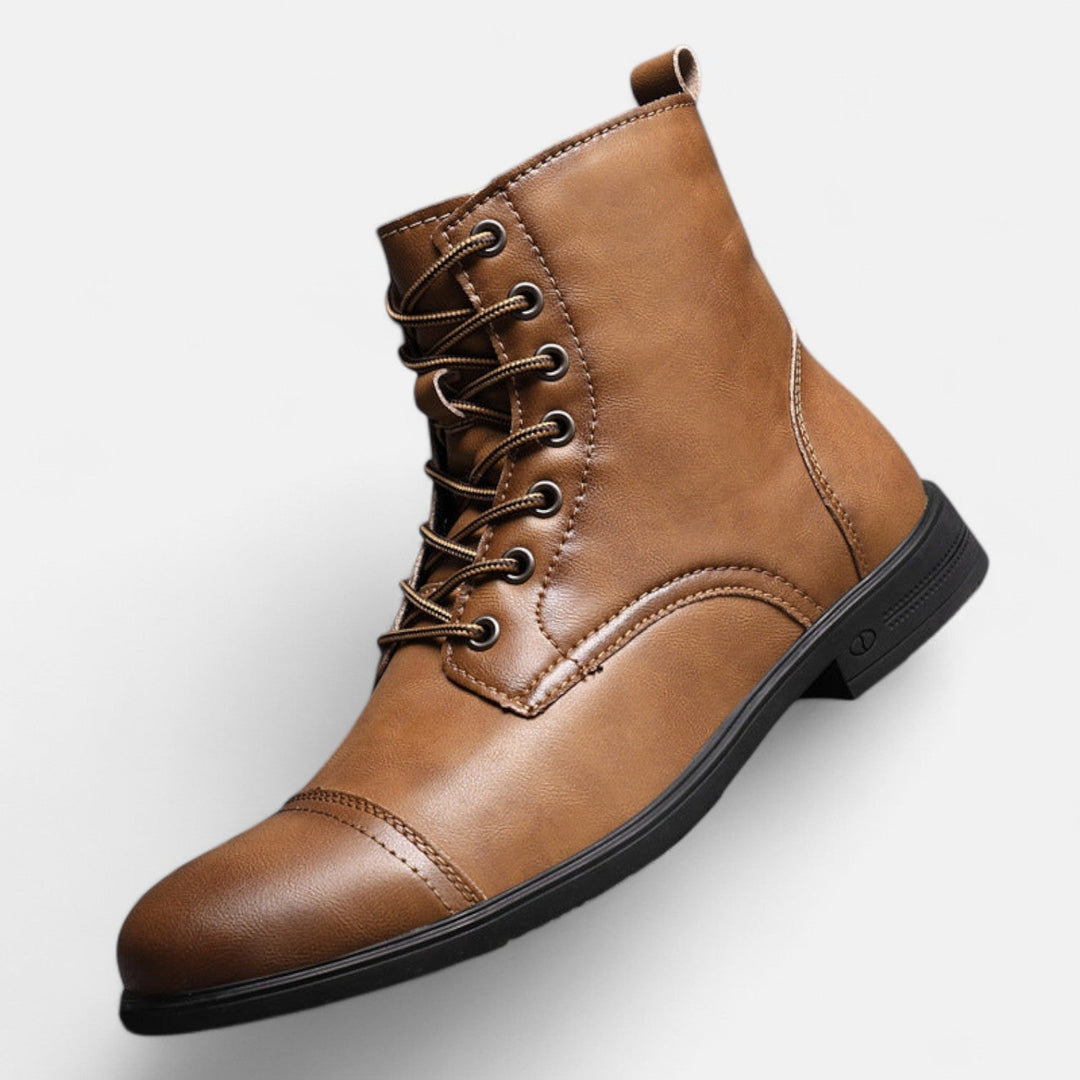 Martinostiefel | Elegante Herrenstiefel aus Kunstleder