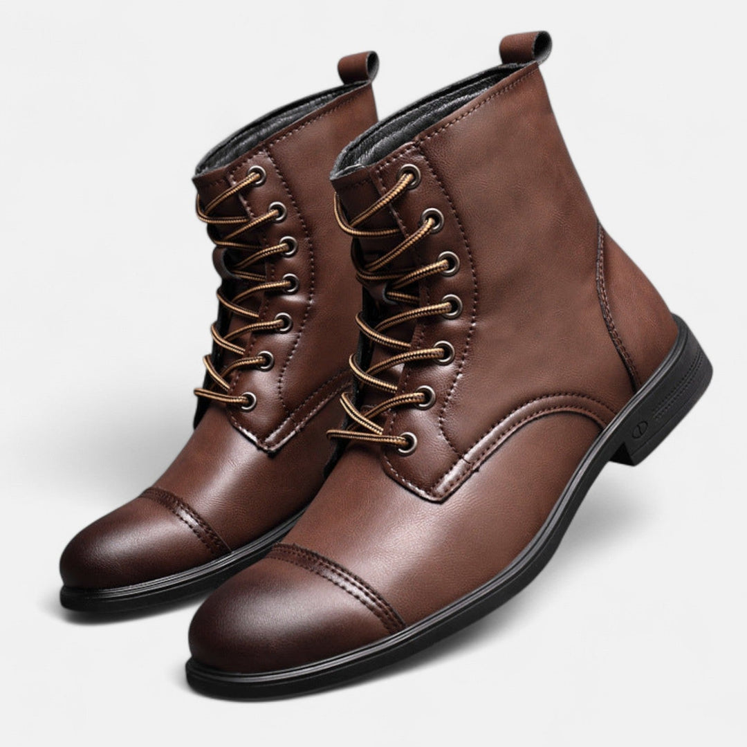 Martinostiefel | Elegante Herrenstiefel aus Kunstleder