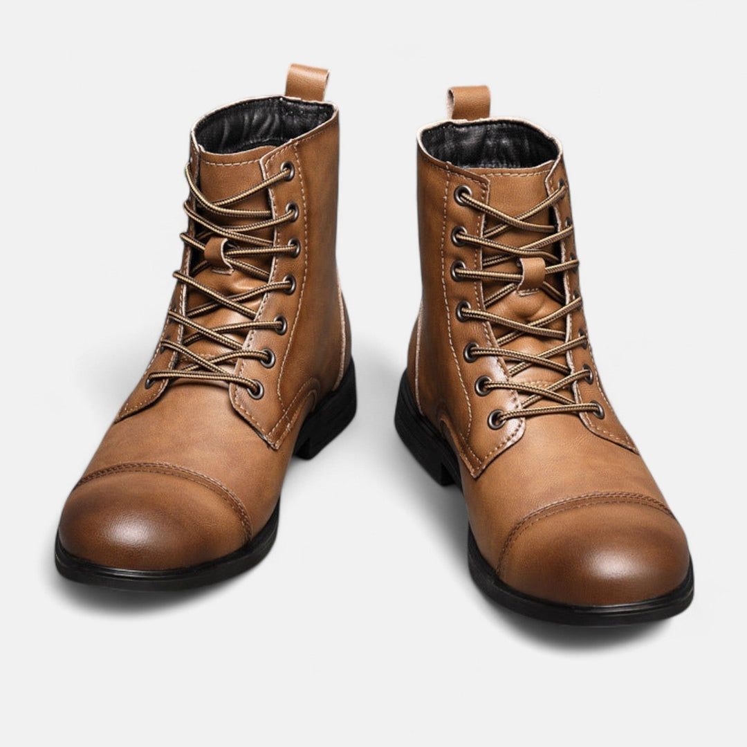 Martinostiefel | Elegante Herrenstiefel aus Kunstleder