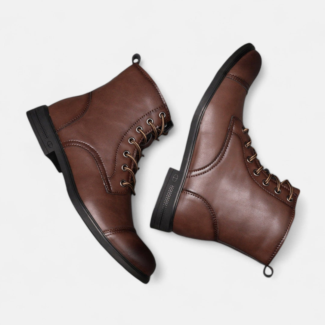 Martinostiefel | Elegante Herrenstiefel aus Kunstleder