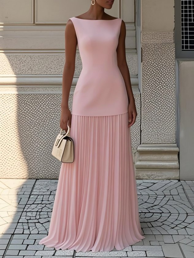 Lumira | Leichtes Plissee-Maxikleid