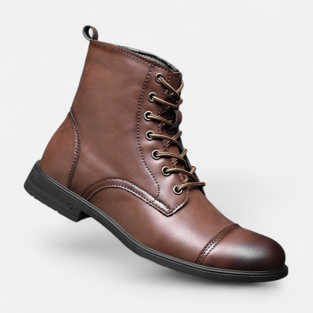 Martinostiefel | Elegante Herrenstiefel aus Kunstleder