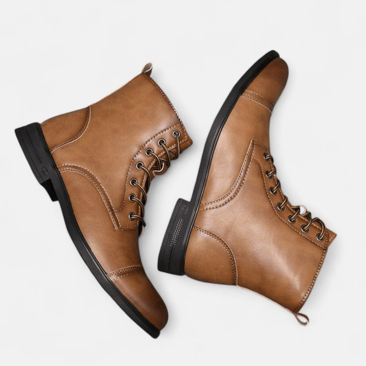 Martinostiefel | Elegante Herrenstiefel aus Kunstleder