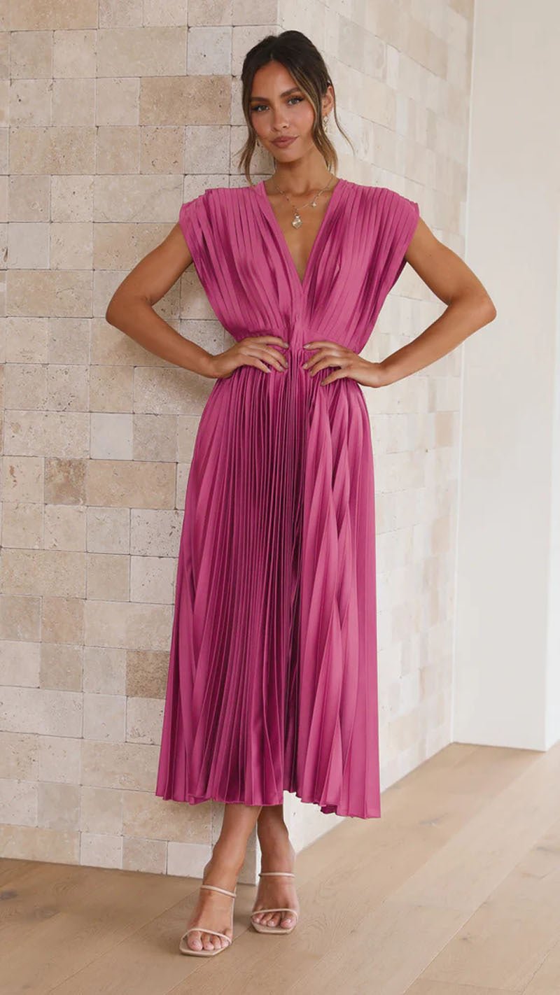 Schwerelos | Elegantes Kleid mit V-Ausschnitt