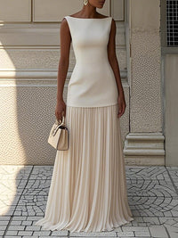 Lumira | Leichtes Plissee-Maxikleid