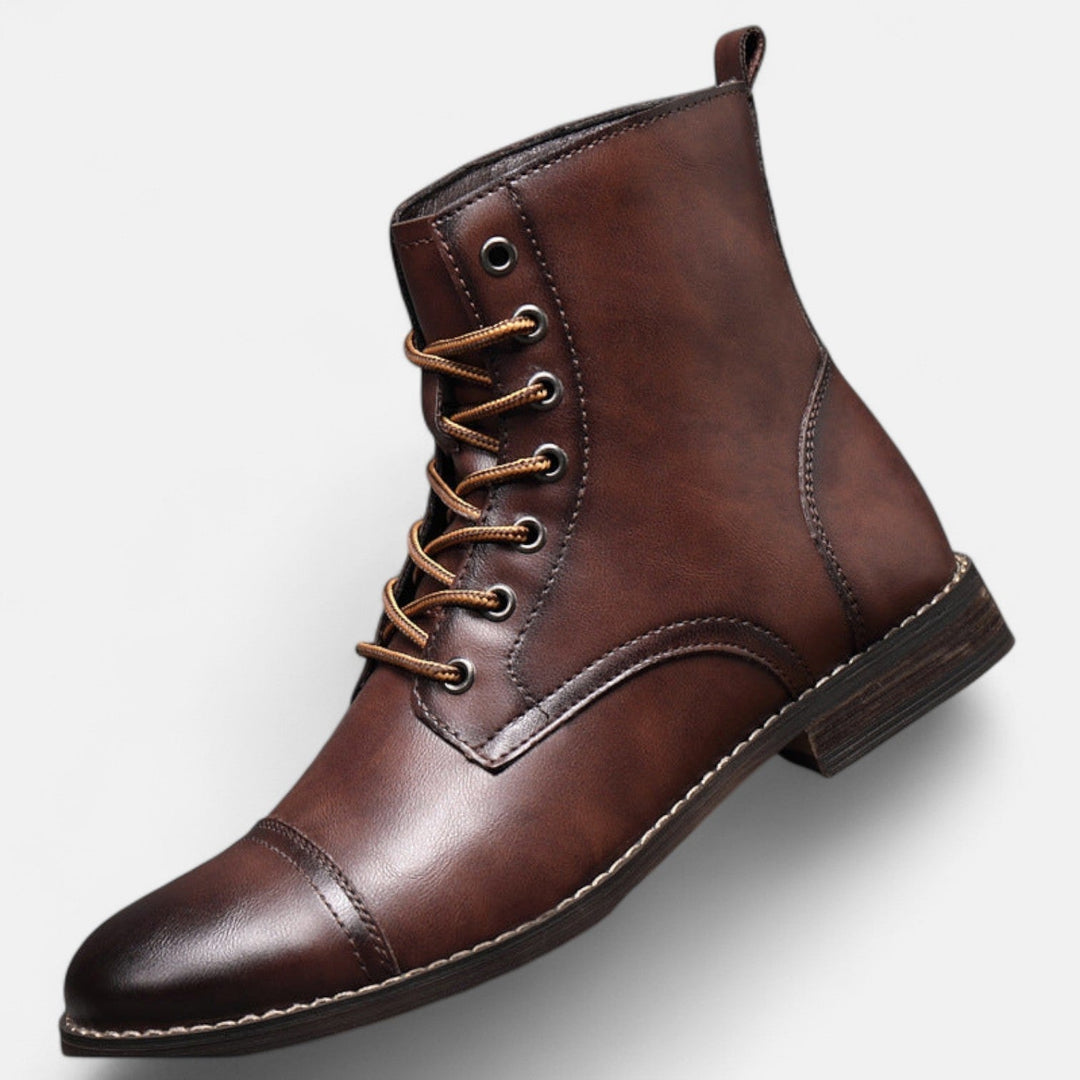 Martinostiefel | Elegante Herrenstiefel aus Kunstleder