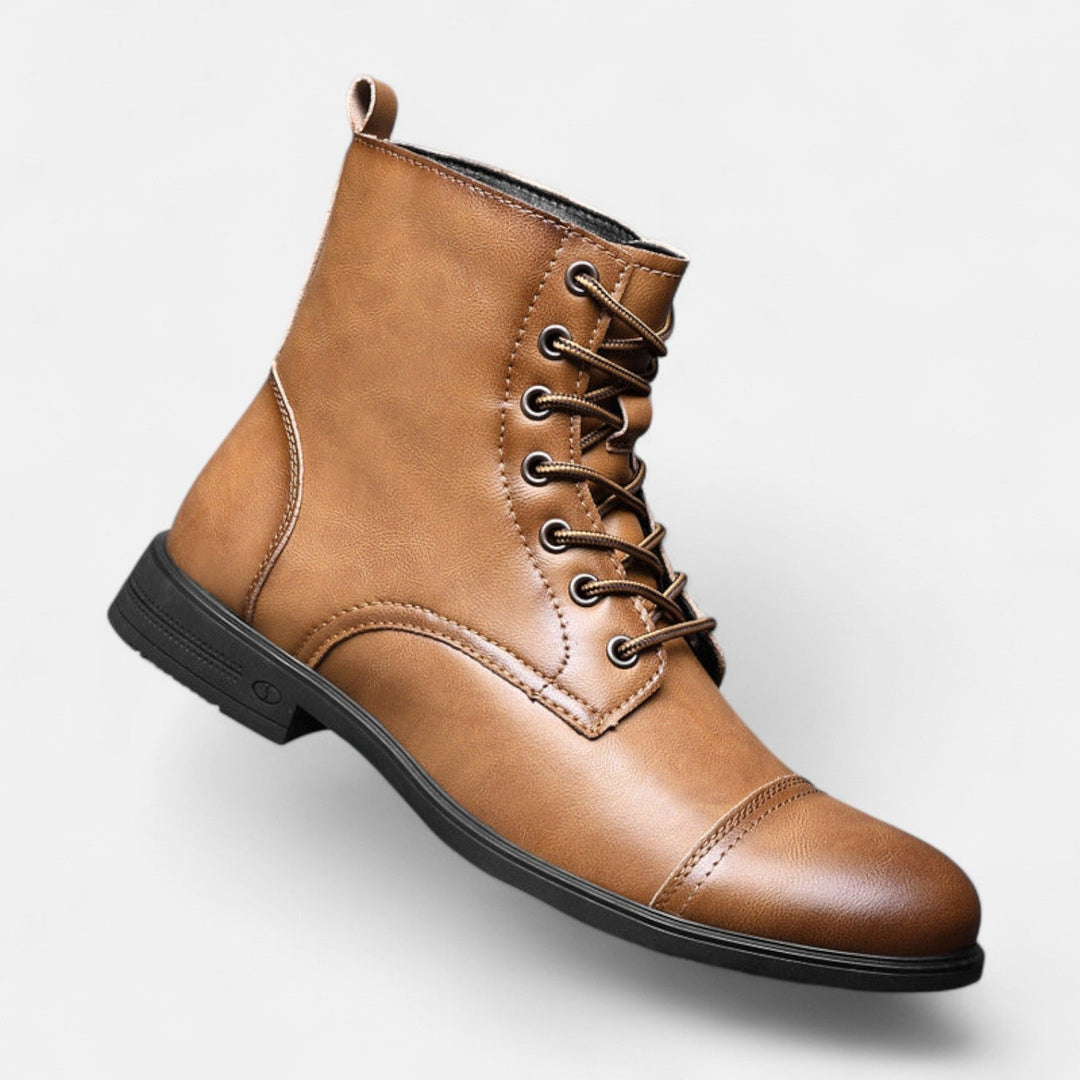 Martinostiefel | Elegante Herrenstiefel aus Kunstleder