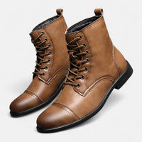 Martinostiefel | Elegante Herrenstiefel aus Kunstleder