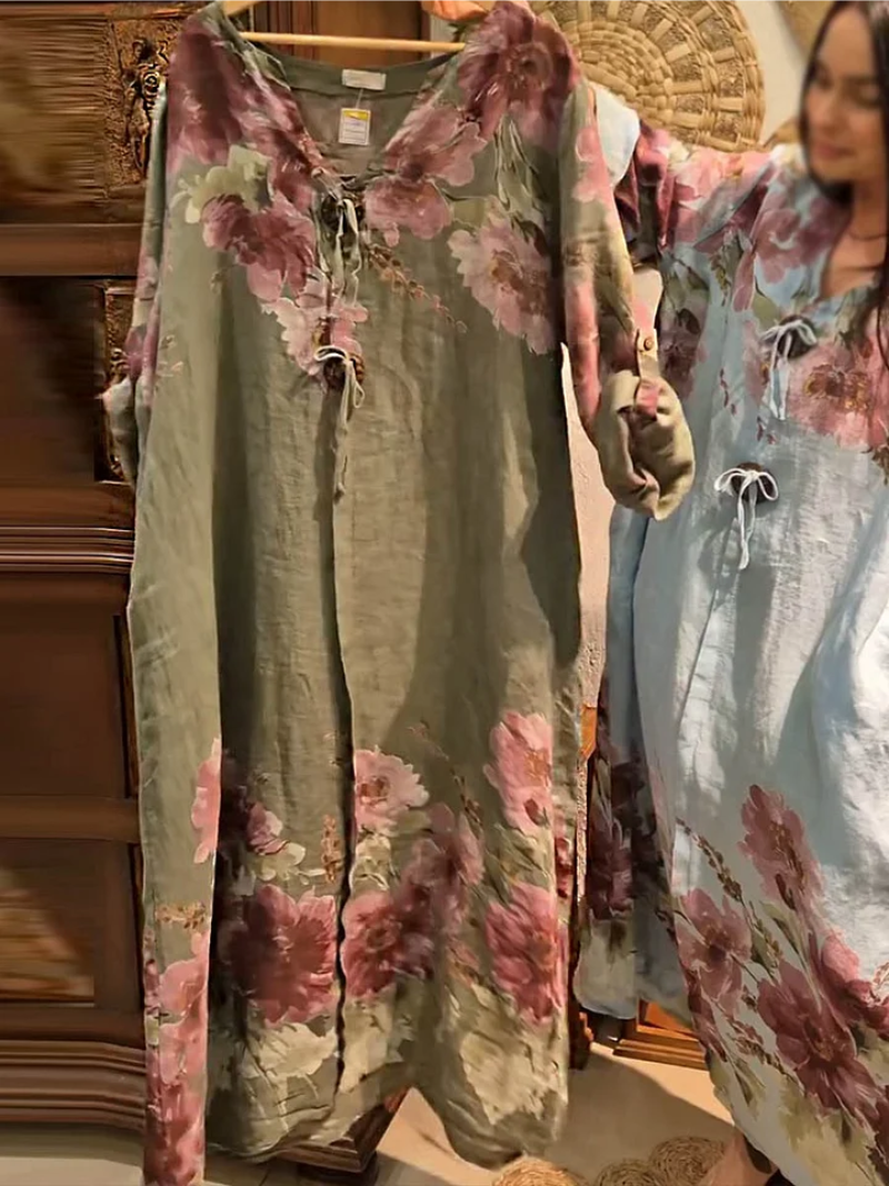 Sierlablumen | Langes Kleid mit Blumen