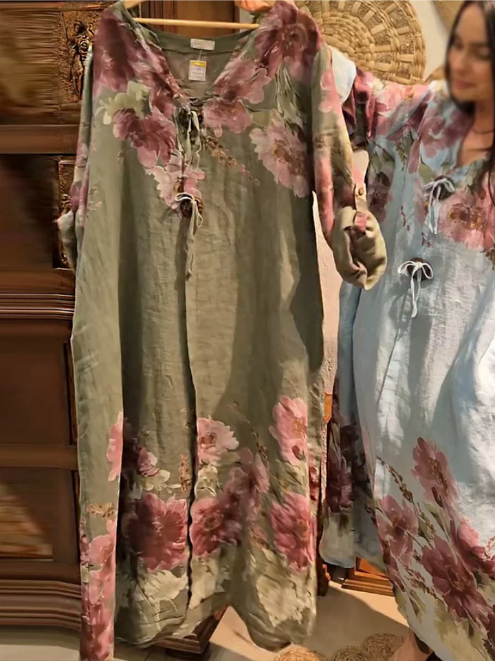 Sierlablumen | Langes Kleid mit Blumen