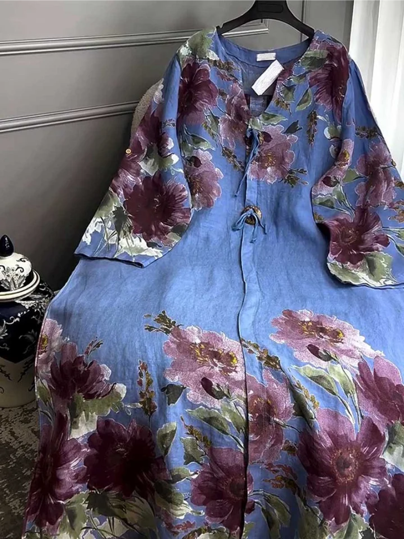 Sierlablumen | Langes Kleid mit Blumen