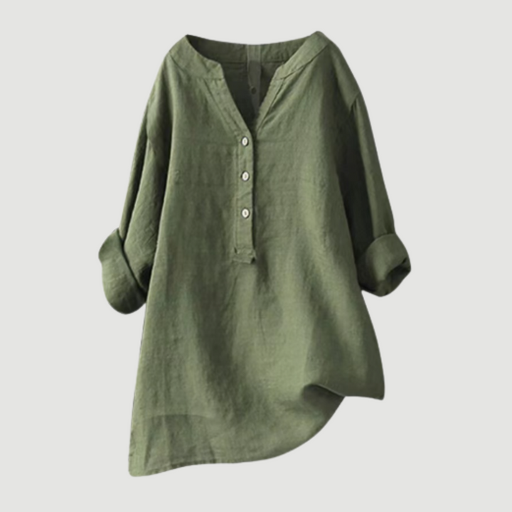 Velina | Minimalistische Knopfleisten-Bluse