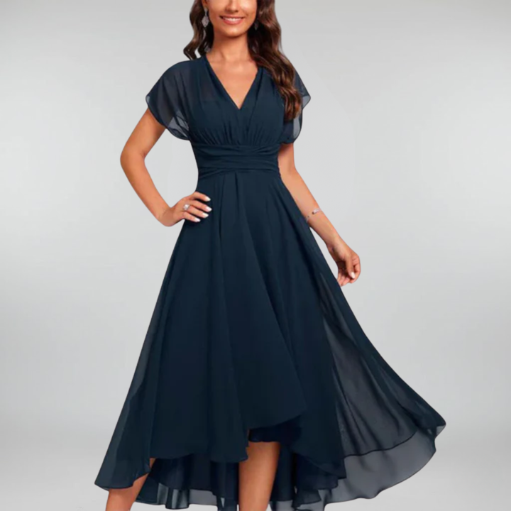 Enidabend | Fließendes & Elegantes Abendkleid mit V-Ausschnitt
