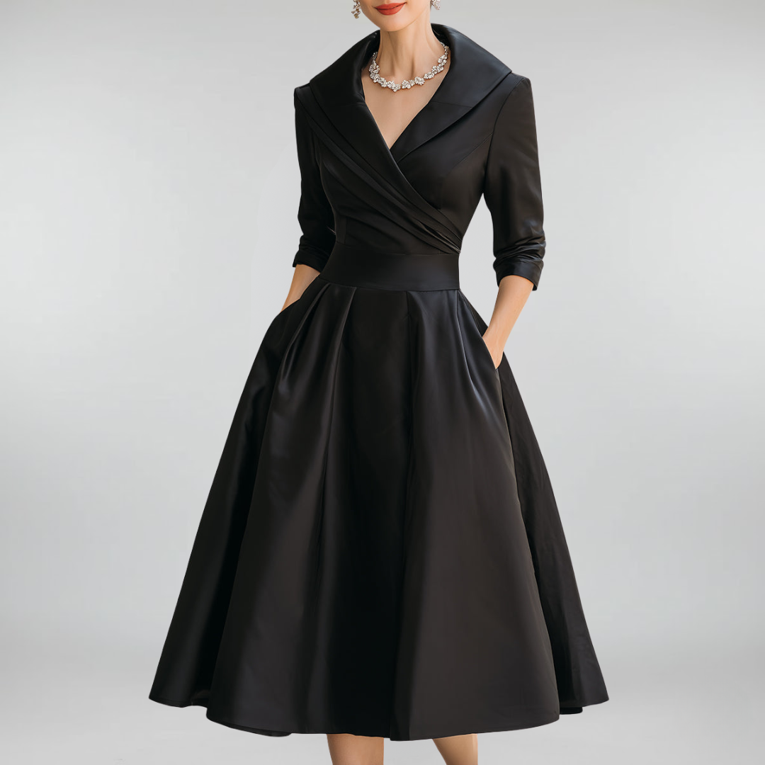 Leaglanz | Elegantes Midikleid mit Dezentem Glanz