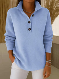 Florence™ | Pullover mit Polokragen und V-Ausschnitt