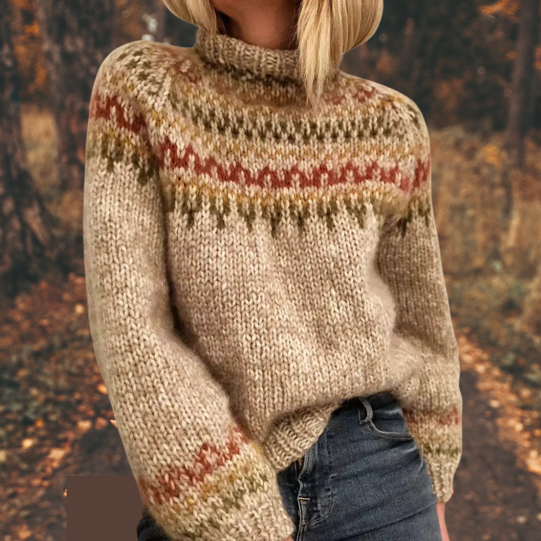 Nordlicht | Warmer Norweger-Pullover