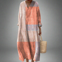 Norapatch | Patchwork-Midikleid mit Korallen- und Sternenmuster