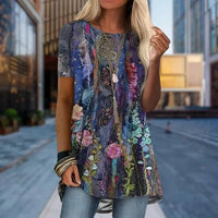 Blütenluxus | Florale Bluse