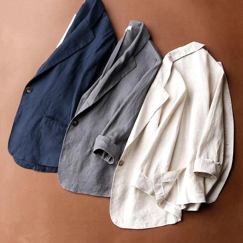 Leinenchic | Eleganter Leinenblazer