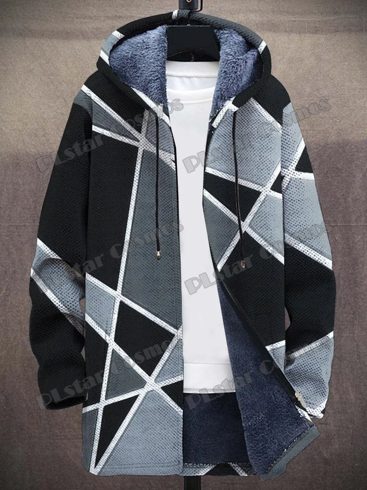 Stadtretro | Fleece-Jacke im Retro-Look für Herren