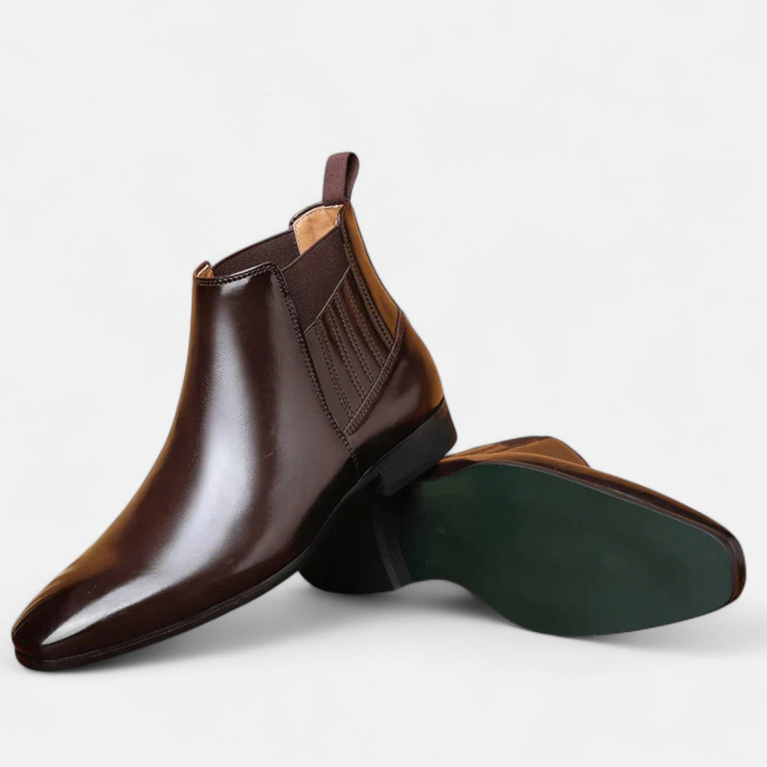 Faustinoboots | Elegante Herren-Stiefeletten aus hochwertigem Kunstleder