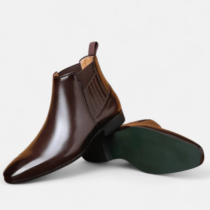 Faustinoboots | Elegante Herren-Stiefeletten aus hochwertigem Kunstleder