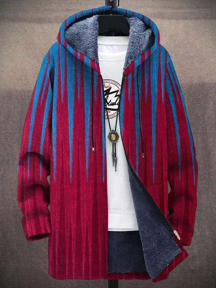 Nostalgieflausch | Fleece-Jacke im Retro-Look für Herren