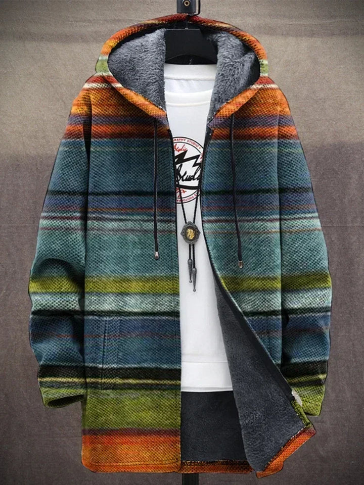 Nostalgieflausch | Fleece-Jacke im Retro-Look für Herren